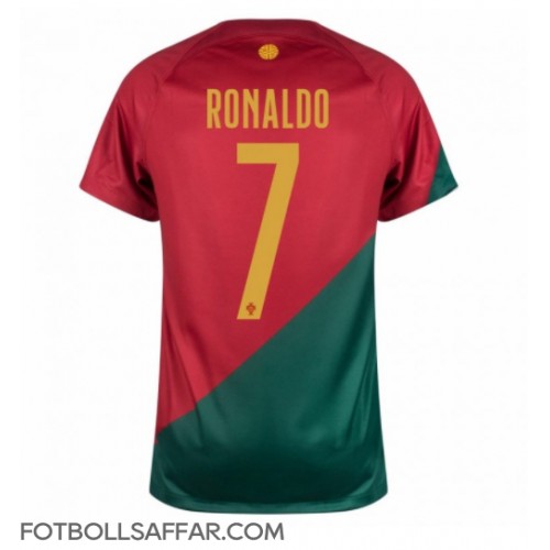 Portugal Cristiano Ronaldo #7 Hemmatröja VM 2022 Kortärmad